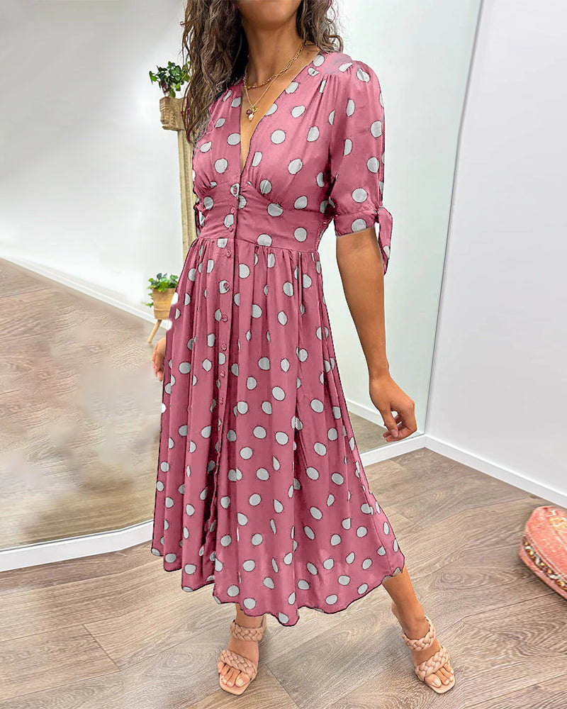 DAISY | ELEGANCKA SUKIENKA W NOWOCZESNE GROSZKI