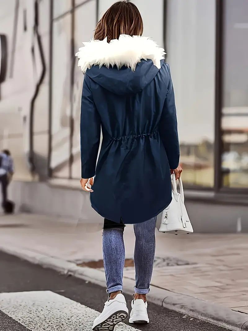 Åshild - Parka z kapturem i wykończeniem Fuzzy Trim