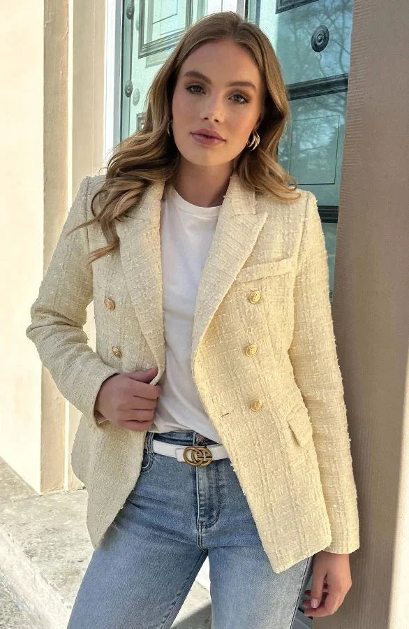 Marynarka dwurzędowa Vienna Luxe Tweed