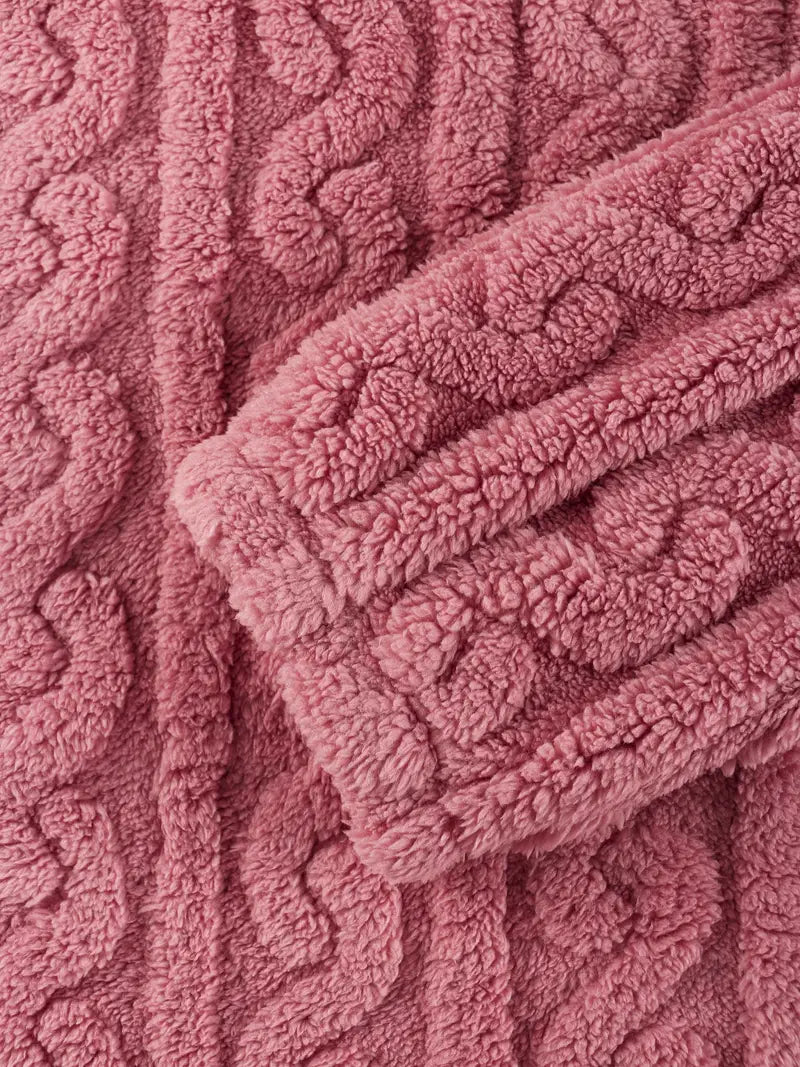 Strzeżymira - Fuzzy Casual Set ze Swetrem i Spodnie