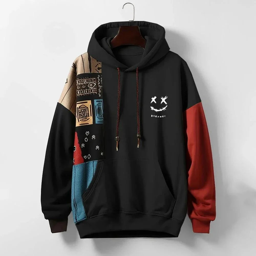 Fabrice - Bluza z kapturem Vintage Cartoon Graphic