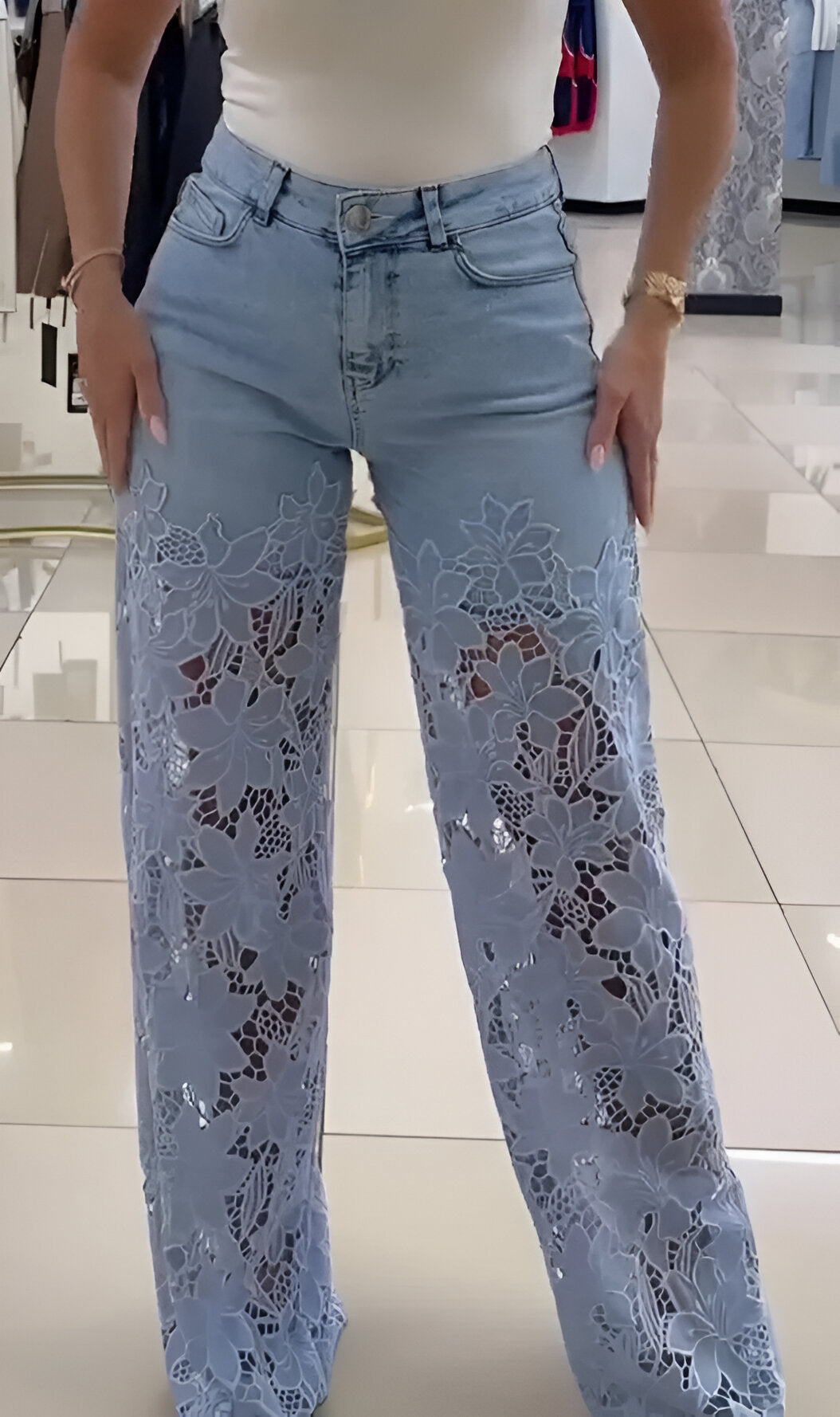 Jeansy Chérie Floral Lace