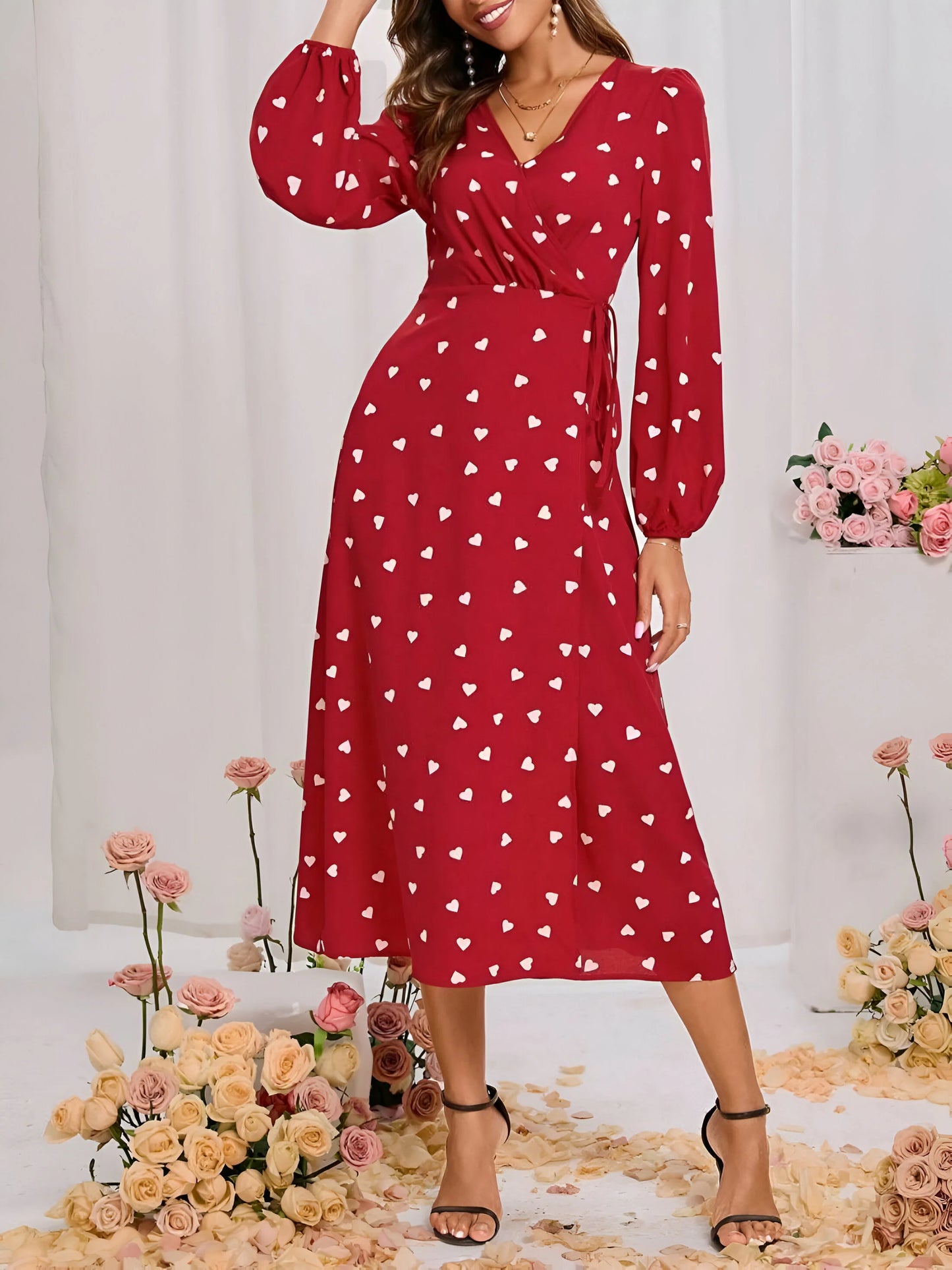 Sukienka midi Éloïse Romantic