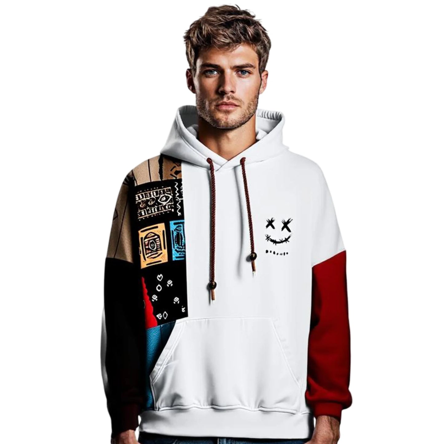 Fabrice - Bluza z kapturem Vintage Cartoon Graphic