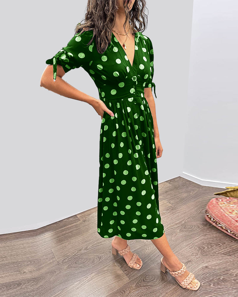 DAISY | ELEGANCKA SUKIENKA W NOWOCZESNE GROSZKI