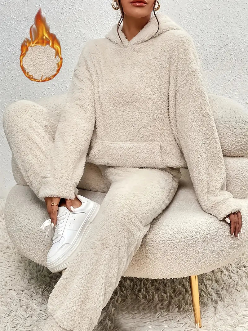 Bogudarzyna - Komplet spodni Teddy z kapturem i kieszenią