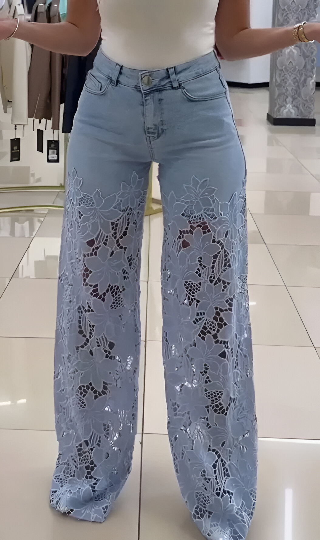 Jeansy Chérie Floral Lace