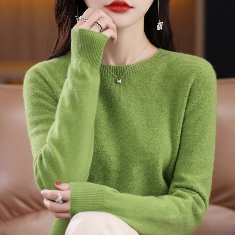 Anne - Luźny sweter z czystej wełny