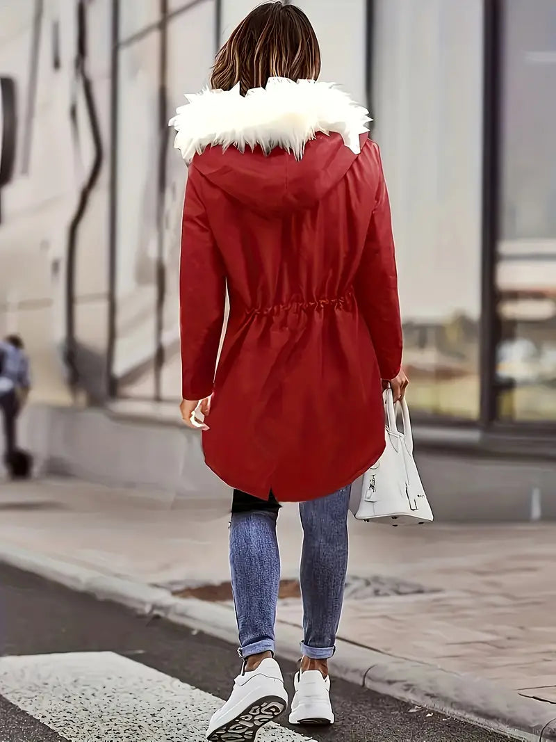 Åshild - Parka z kapturem i wykończeniem Fuzzy Trim