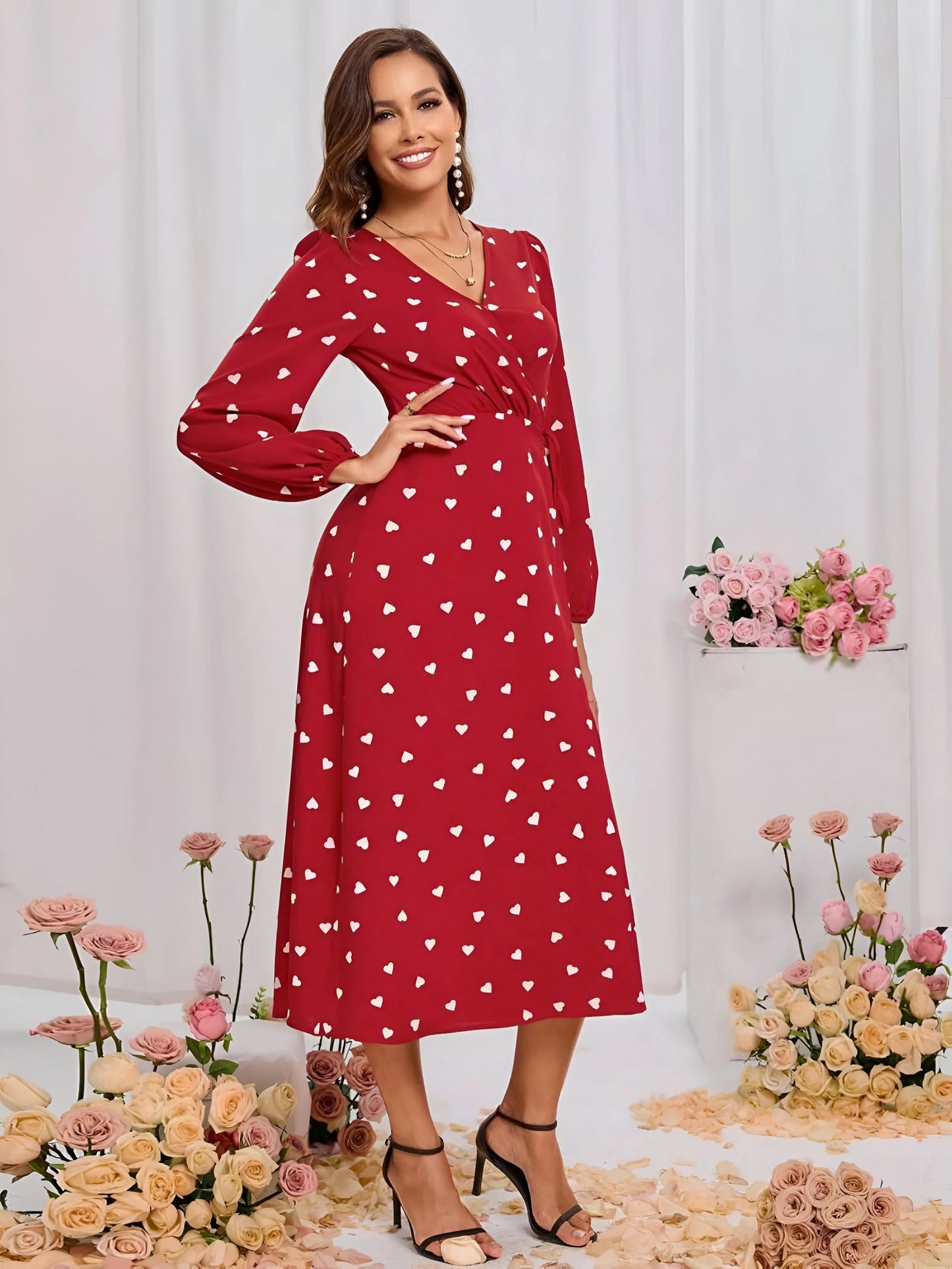 Sukienka midi Éloïse Romantic