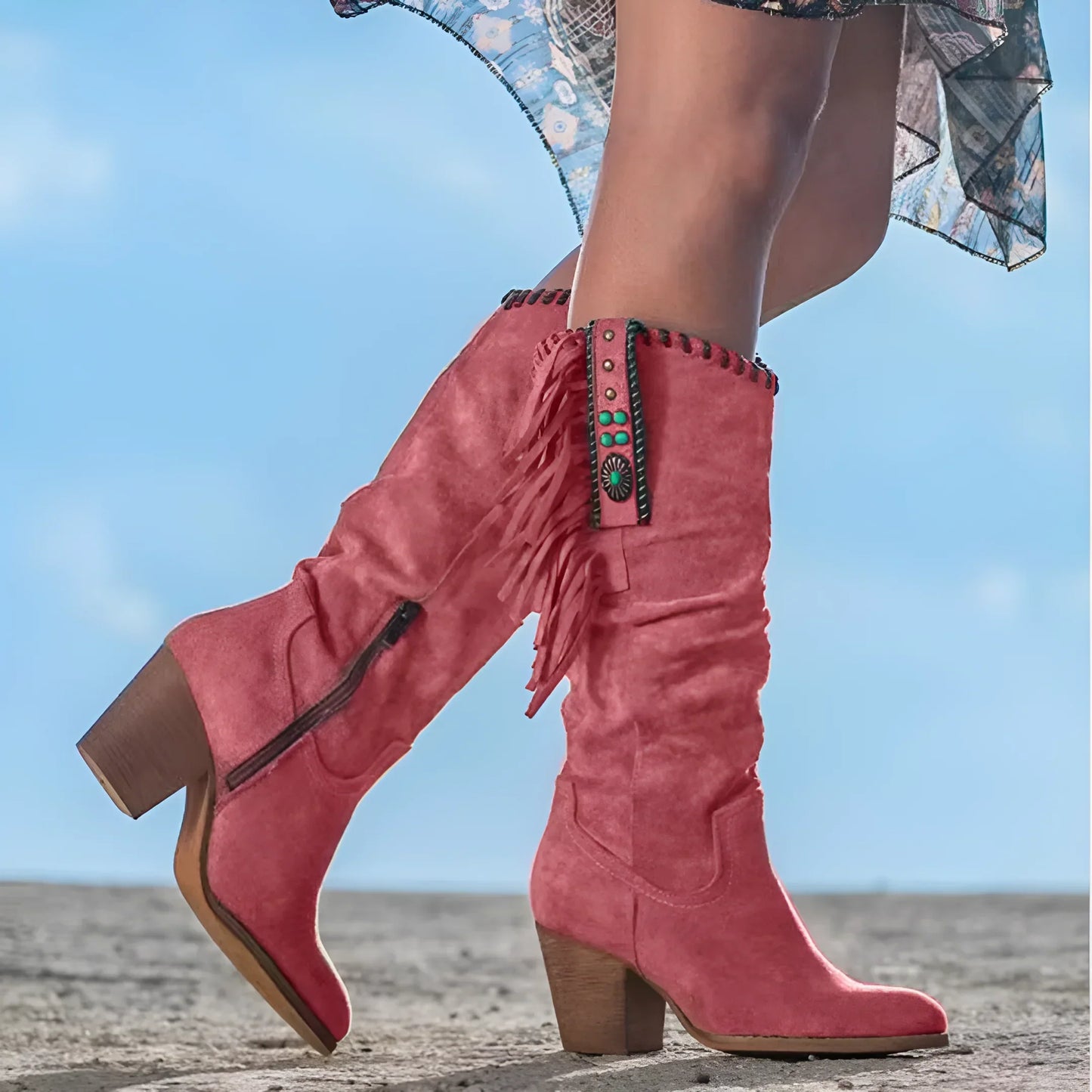 Aldona - Retro Western Cowboy Boots