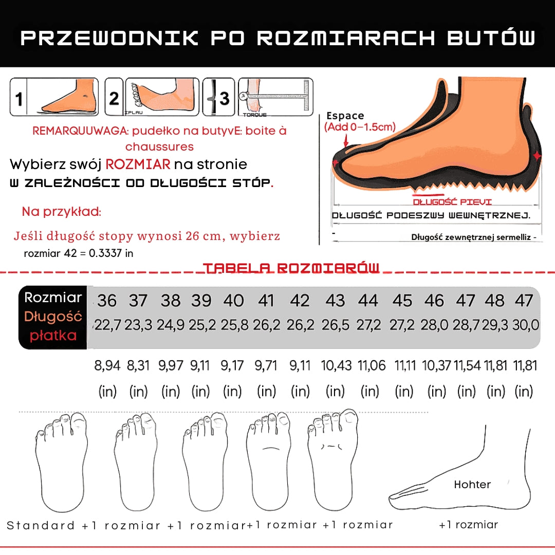 Ortho Balance - Chaussures de marche ortopédiques przeciw obrzękom