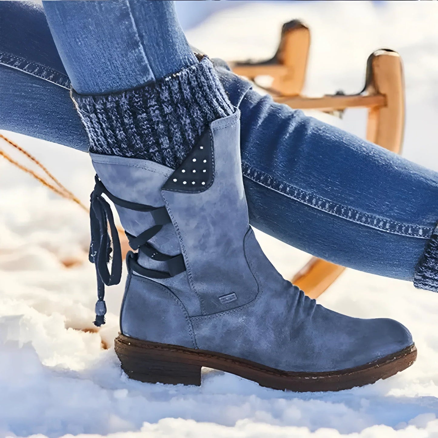 Lindsay- Retro damskie buty śnieżne