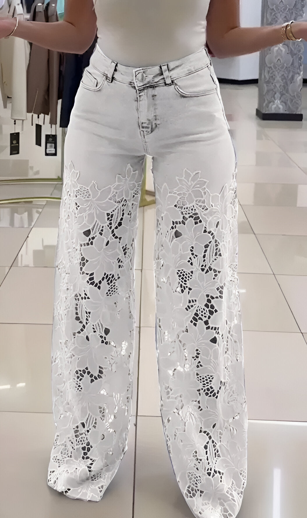 Jeansy Chérie Floral Lace