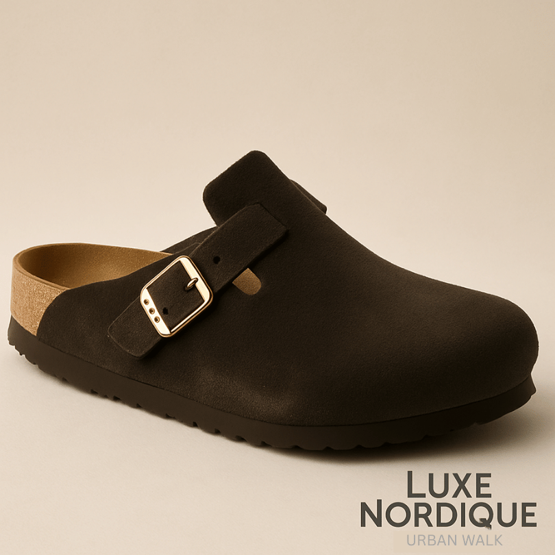 UrbanWalk™ Classic Zamszowe klapki z miękką wkładką