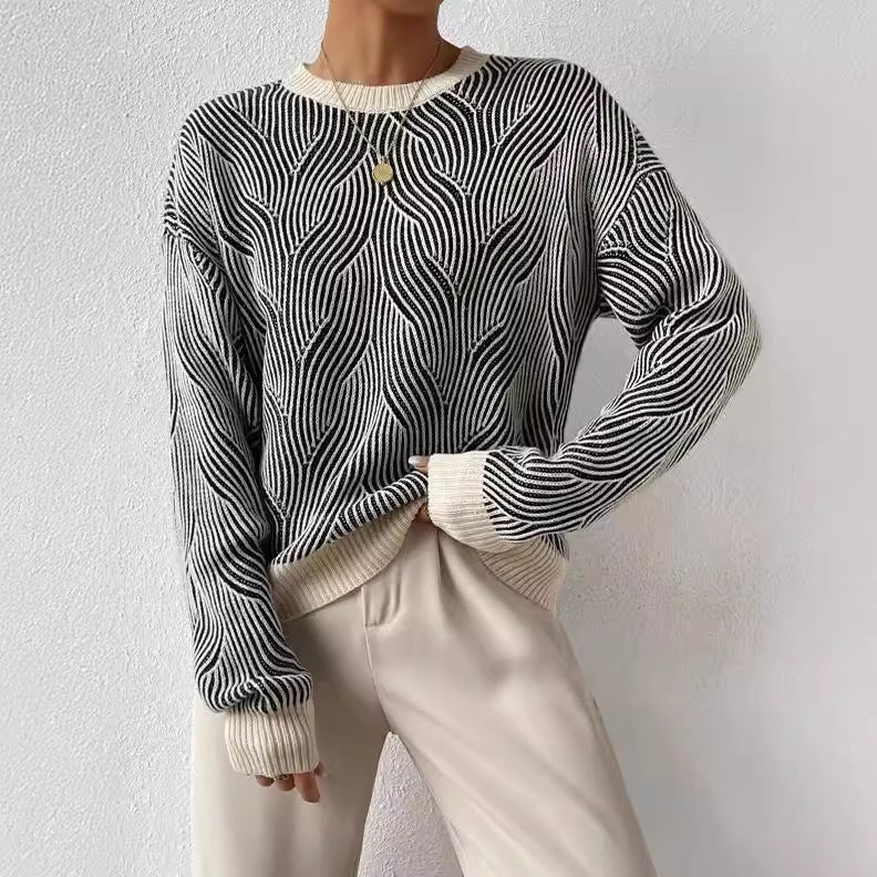 Elvira - Sweter Dzianinowy z Ramiączkami