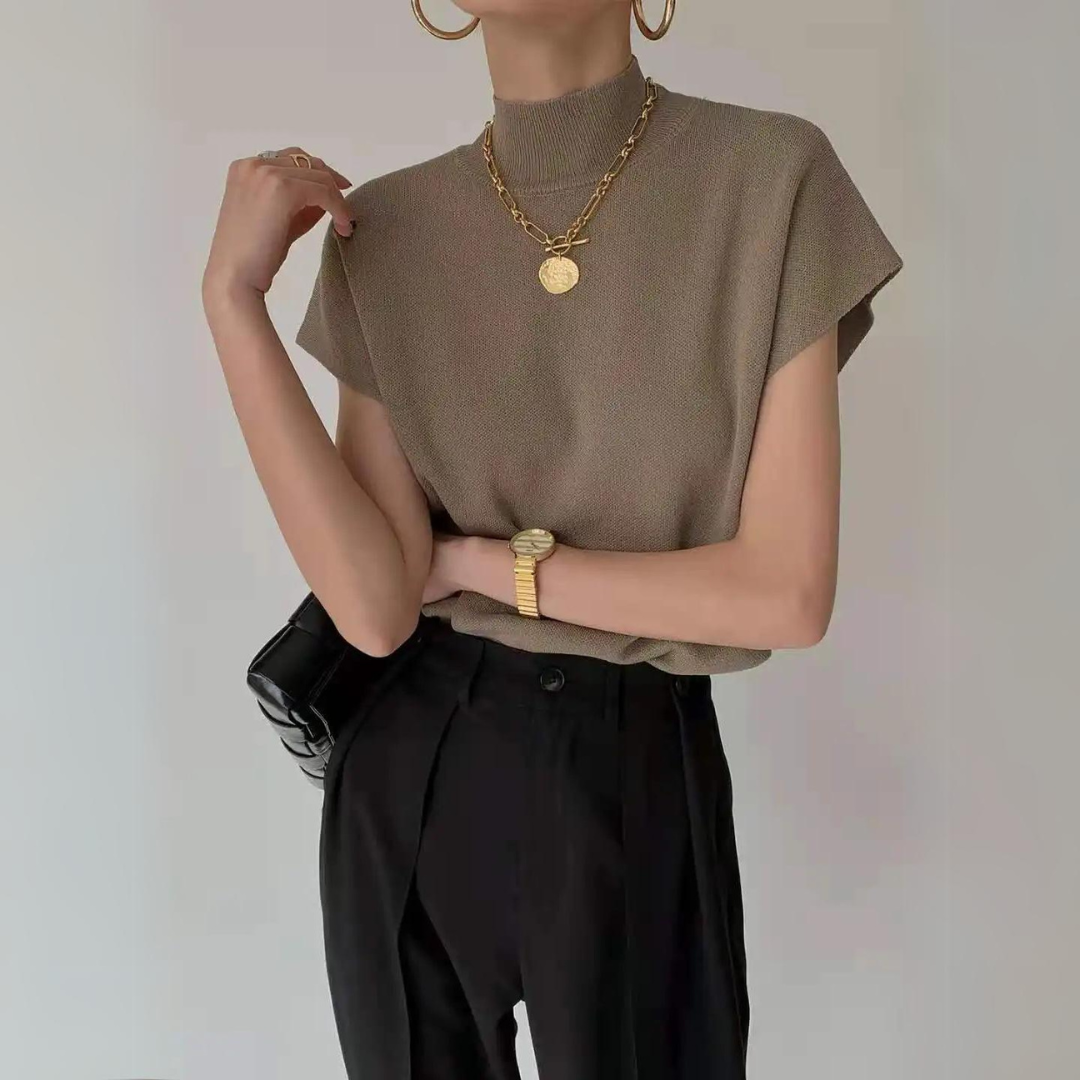 Nora – Stylowy sweter-kamizelka