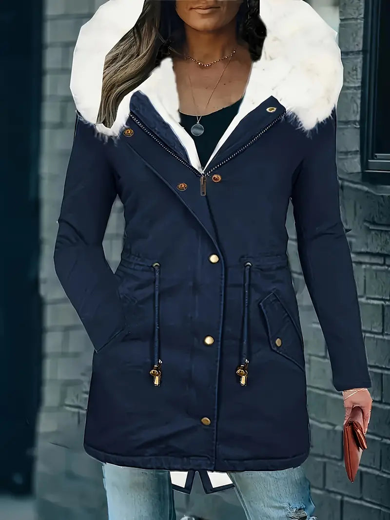 Åshild - Parka z kapturem i wykończeniem Fuzzy Trim