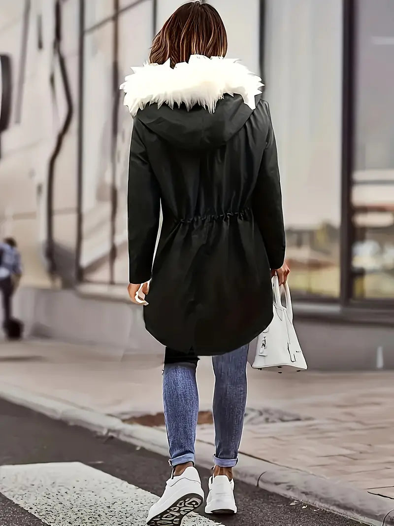 Åshild - Parka z kapturem i wykończeniem Fuzzy Trim