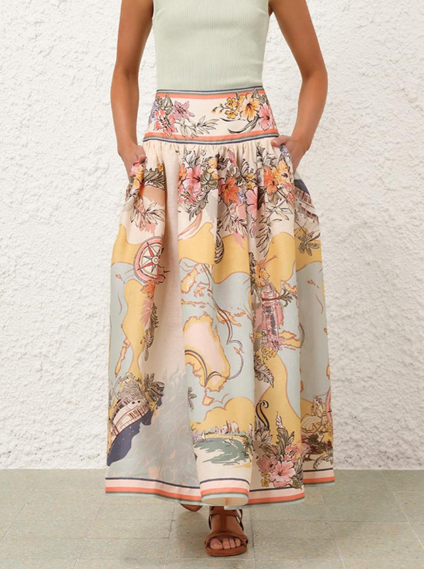 Jess - Spódnica w stylu boho ręcznie robiona