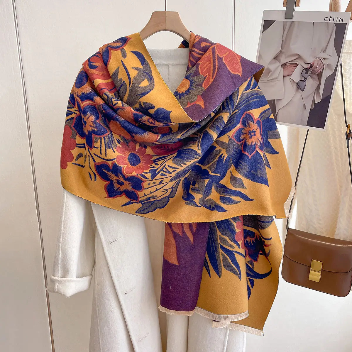 Adeline - Ciepły zimowy szalik dla kobiet