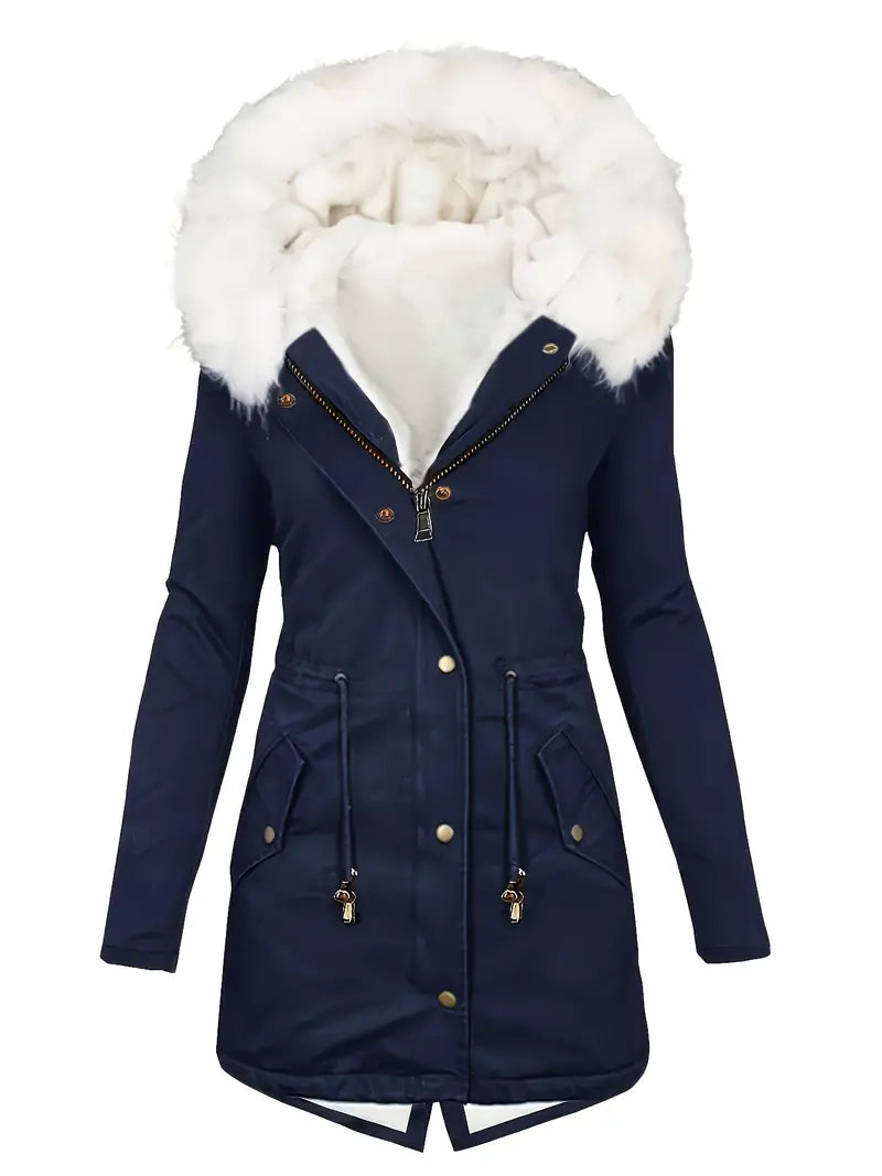 Åshild - Parka z kapturem i wykończeniem Fuzzy Trim