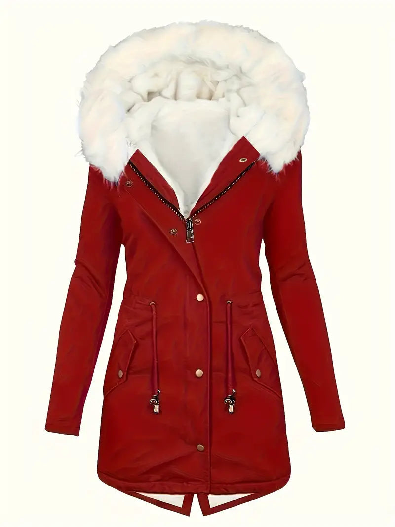 Åshild - Parka z kapturem i wykończeniem Fuzzy Trim