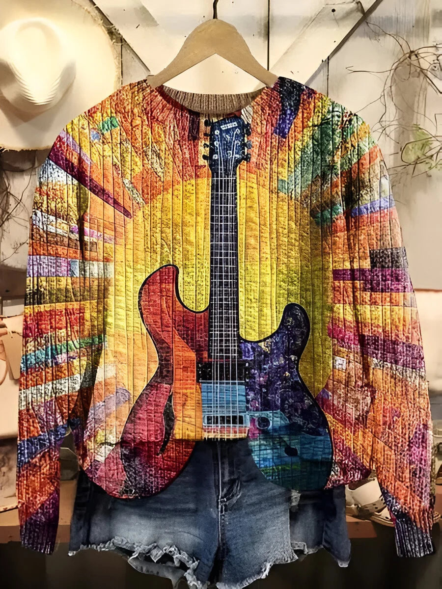 Tanja - Kolorowy sweter w stylu boho