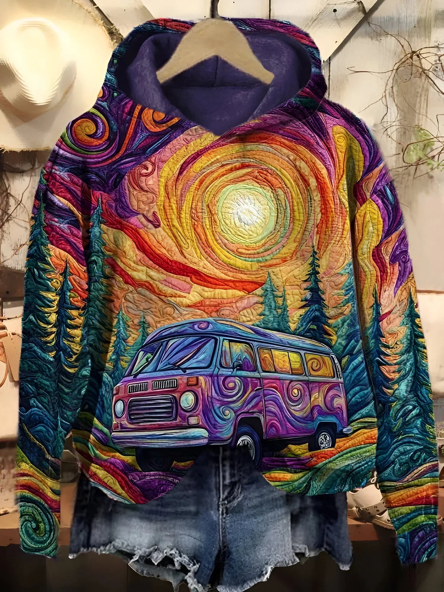Mariska - Bluza z kapturem Retro Roadtrip