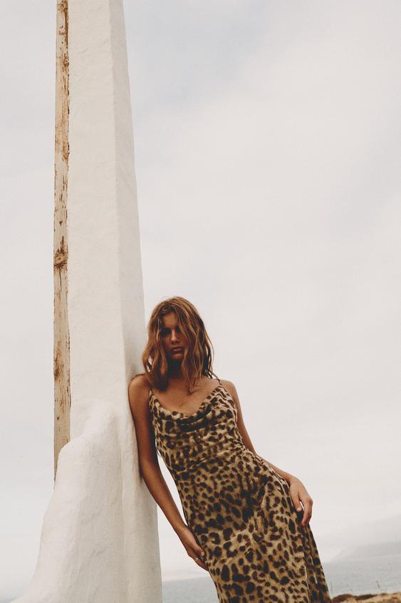 JULIA - Leopard Print Dress with Refined Style
