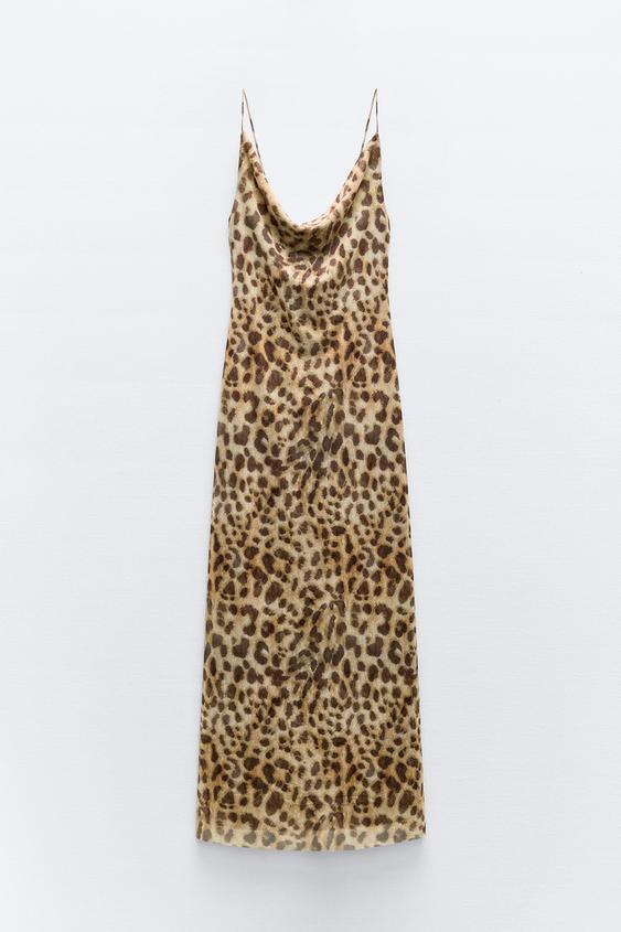 JULIA - Leopard Print Dress with Refined Style