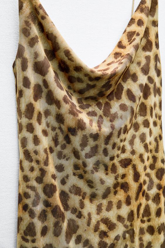 JULIA - Leopard Print Dress with Refined Style
