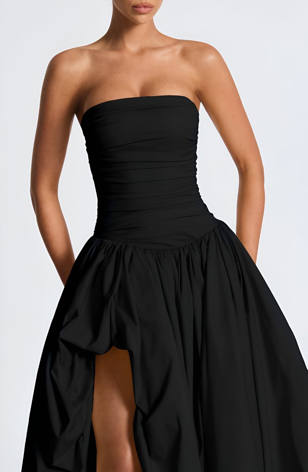 Émilienne – Strapless Puff Ball Maxi Dress