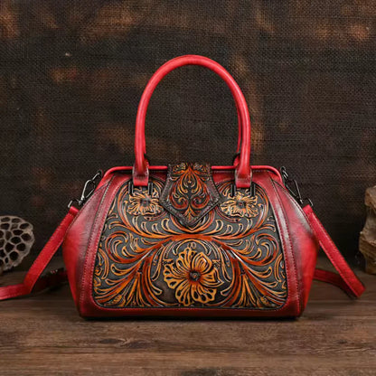 Anna – Hand carved leather handbag (Limited Edition)