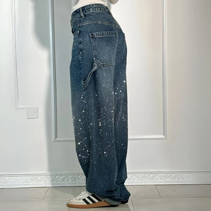 Stella – Glitter Washed Wide-Leg Jeans