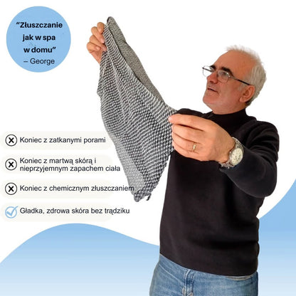 Złuszczający antybakteryjny ręcznik prysznicowy