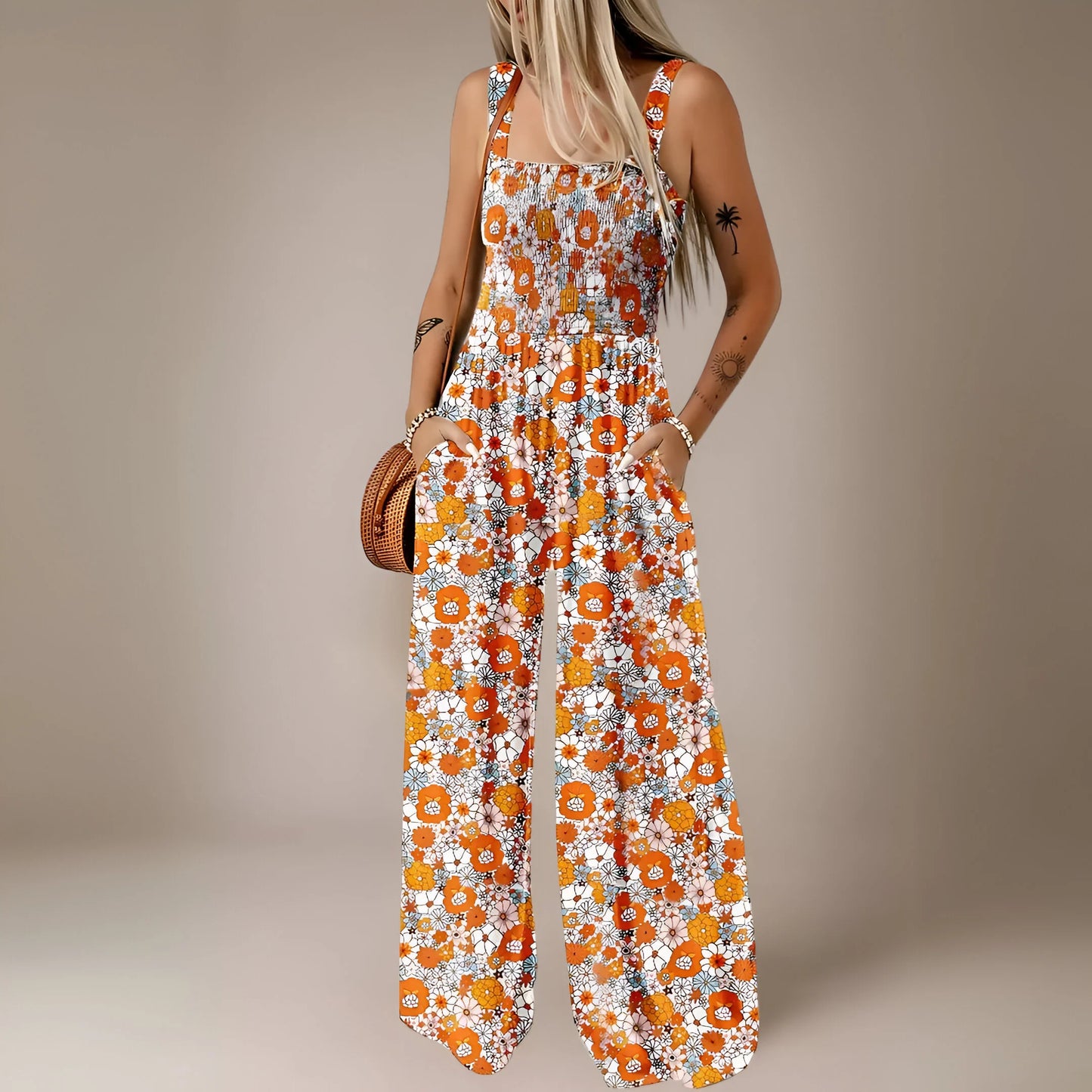 Manon – Flared Floral Muse Jumpsuit
