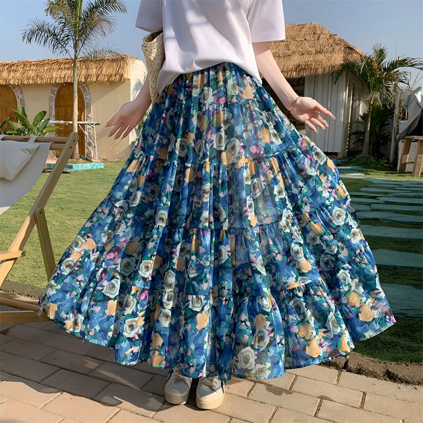 Manon -  Floral Bohemian Skirt (Limited Edition)
