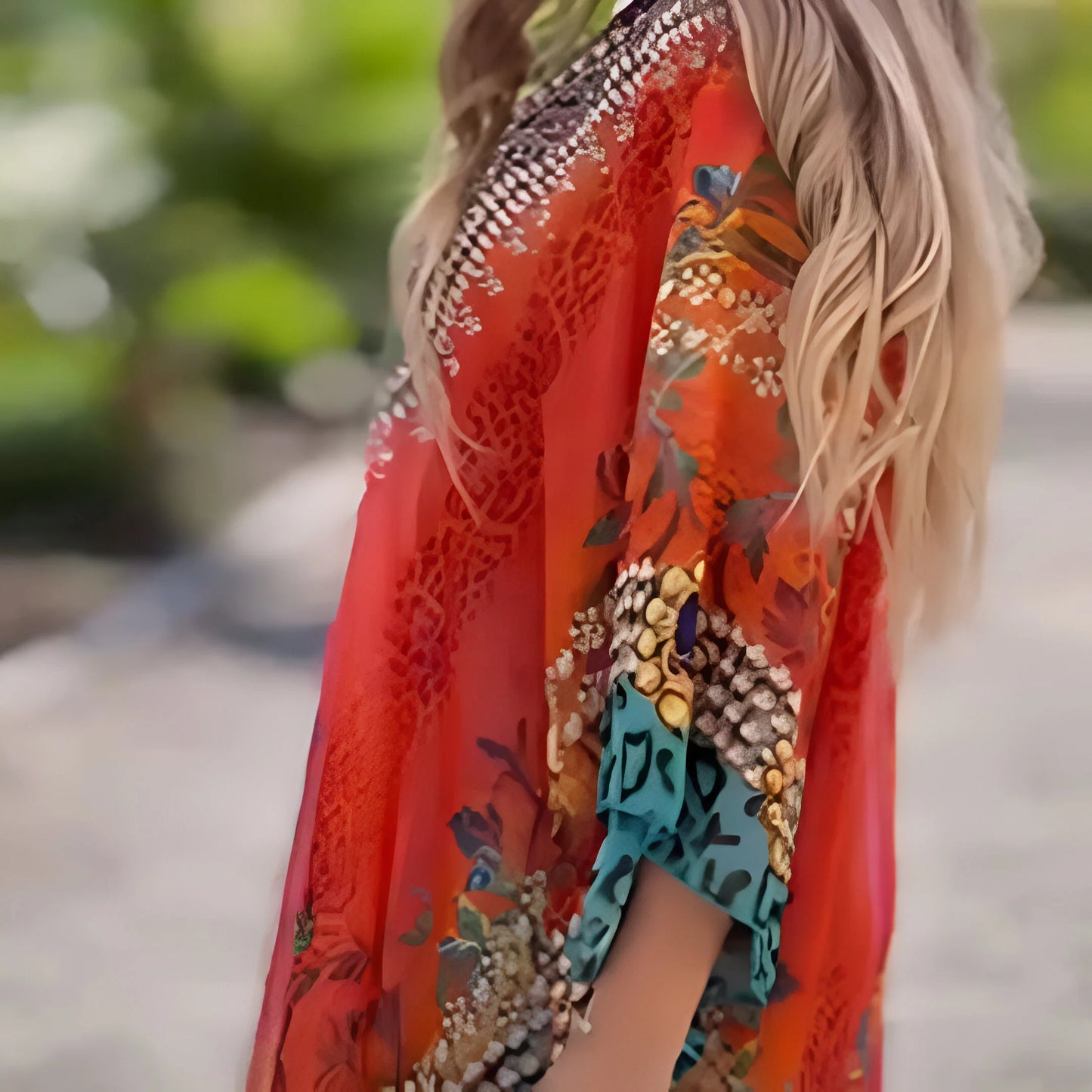 Capucine – Asymmetric V-Neck Boho Dress