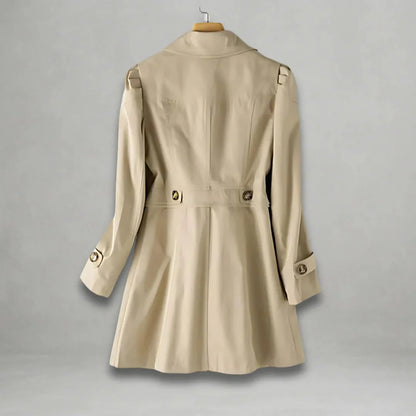 Amandine - Classic Buttoned Trench Coat