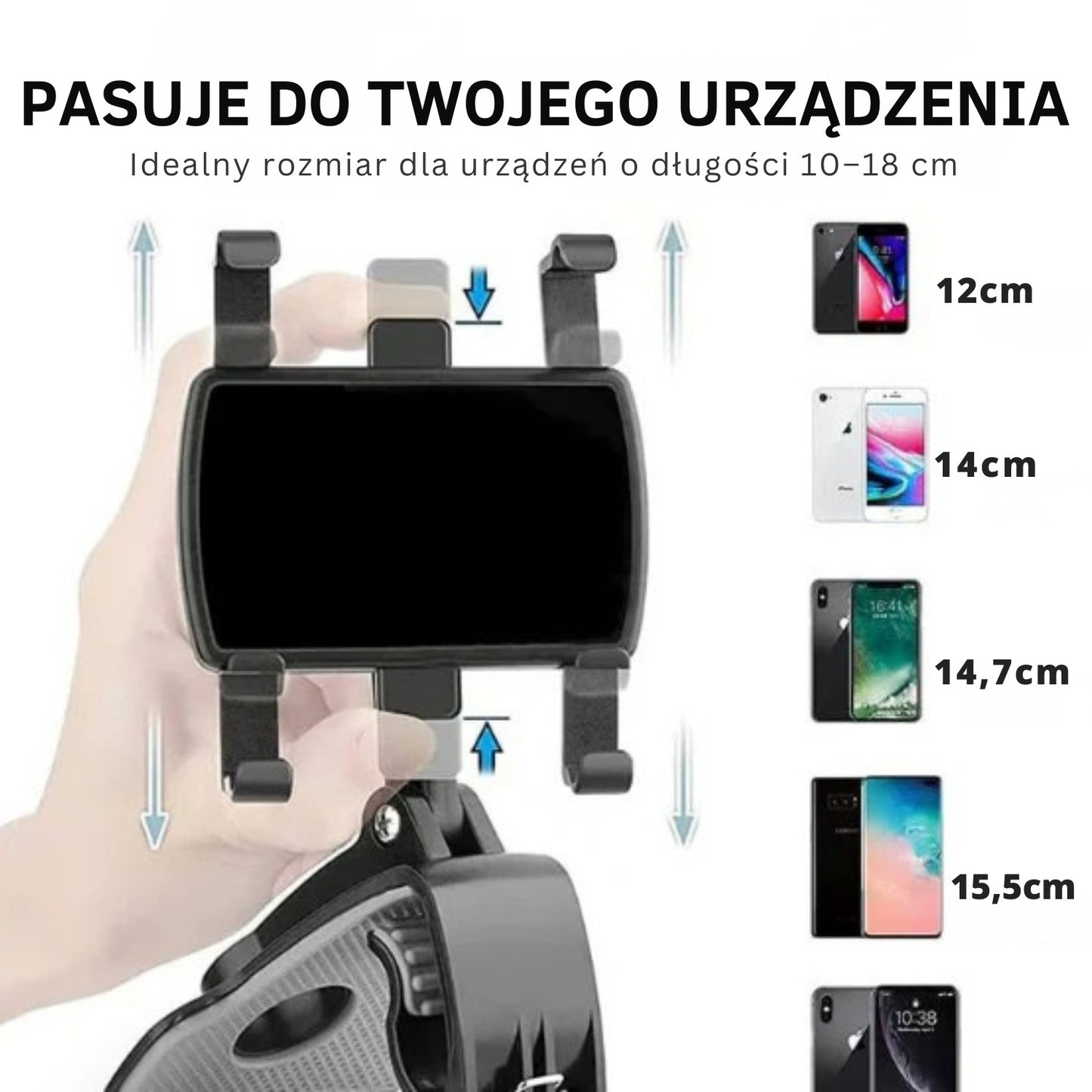 Samochodowy uchwyt na telefon obrotowy o 360 stopniach