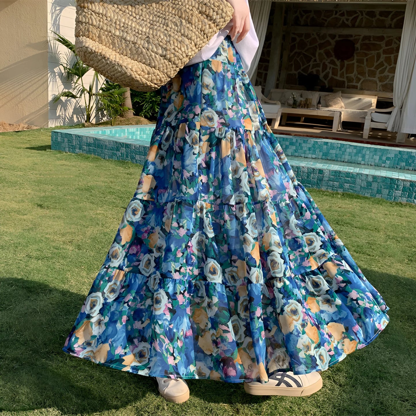 Manon -  Floral Bohemian Skirt (Limited Edition)