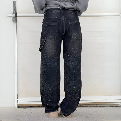 Stella – Glitter Washed Wide-Leg Jeans