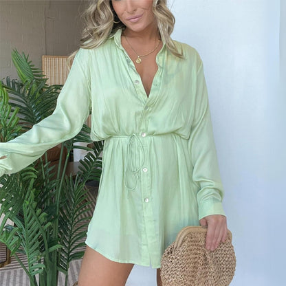 Livia - Satynowa sukienka typu romper