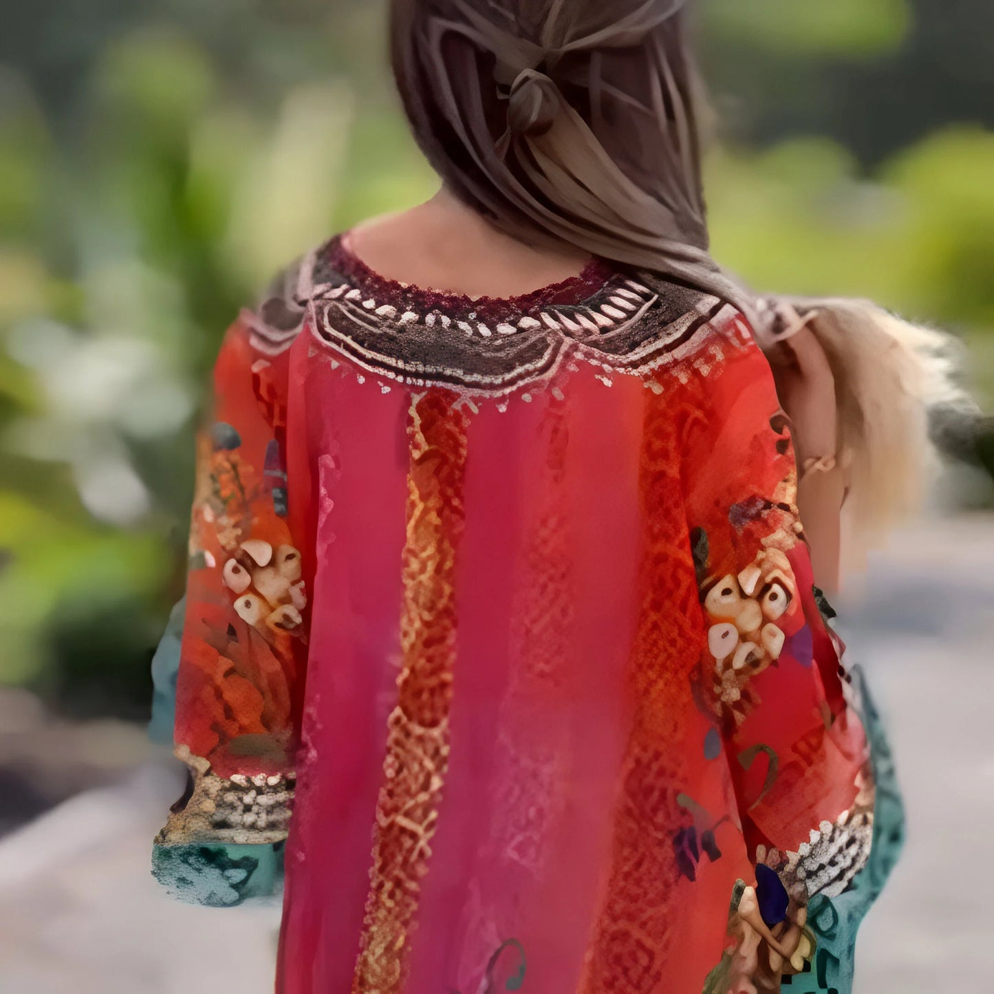 Capucine – Asymmetric V-Neck Boho Dress