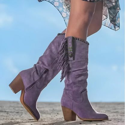 Aldona - Retro Western Cowboy Boots