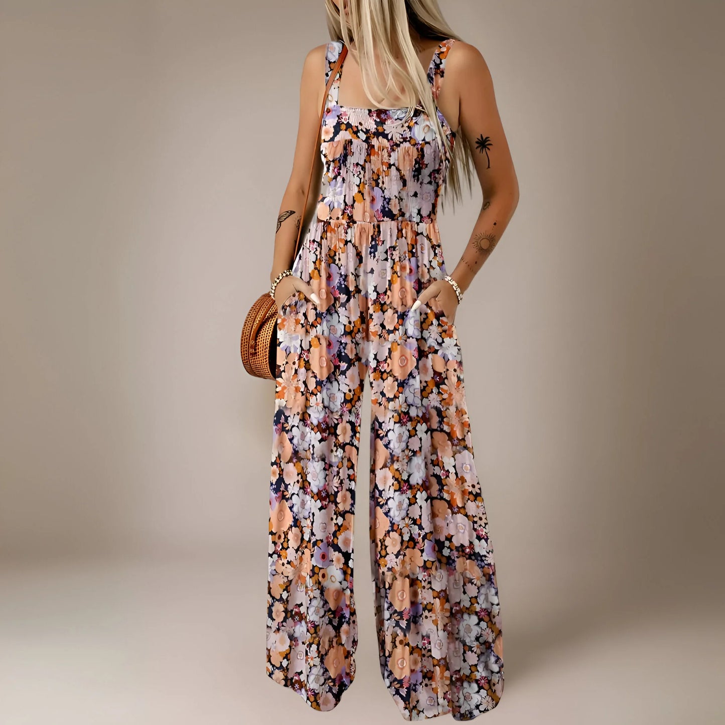 Manon – Flared Floral Muse Jumpsuit