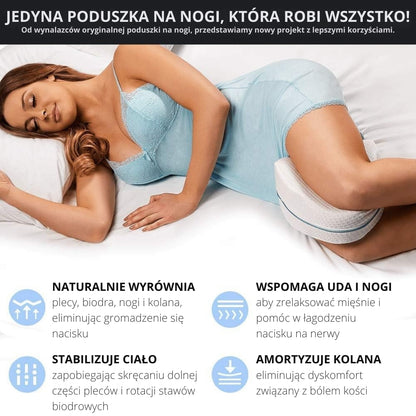 AlignEase™ Poduszka ortopedyczna pod i nogi dla osób śpiących na boku