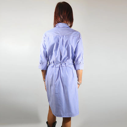 Vérane - Striped Button-Down Shirt Dress