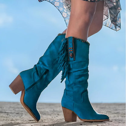 Aldona - Retro Western Cowboy Boots